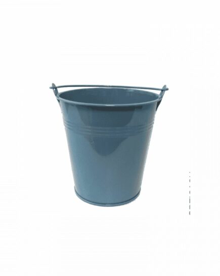 Seau en zinc - Nebula - Bleu pastel