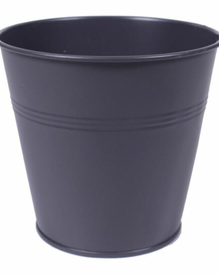 Cache-pot 3 bandes  - Candide - Gris anthracite