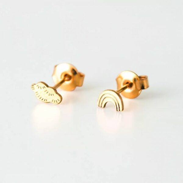 Boucles d'oreille Arc-en-ciel et nuage