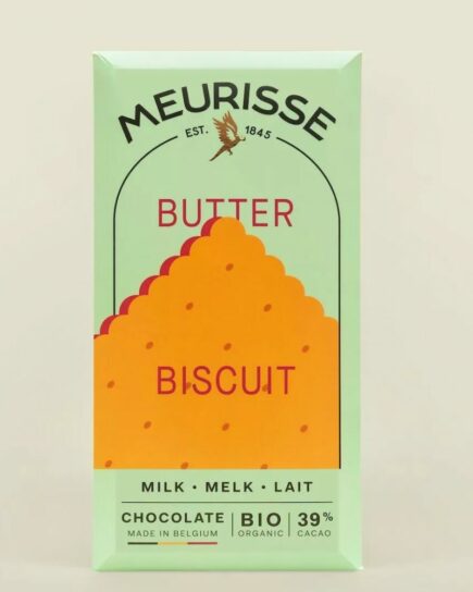 Chocolat au lait bio et biscuit au beurre