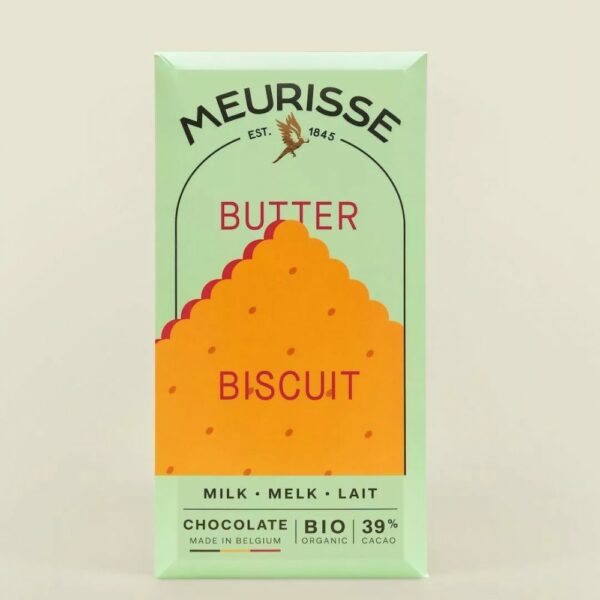 Chocolat au lait bio et biscuit au beurre