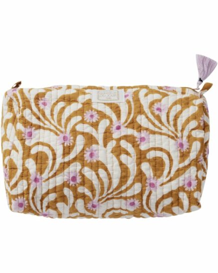 Petite Trousse de toilette coquelicots olive