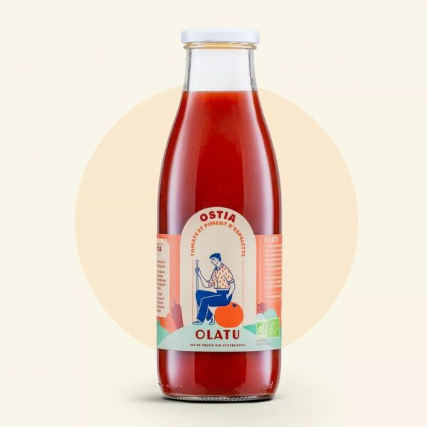 Sosegua - Jus de tomate au piment d’Espelette BIO 75cl - Olatu