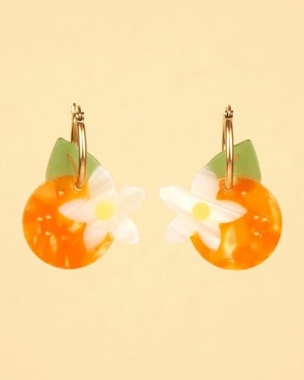 Boucles d'oreilles Fleur d'oranger