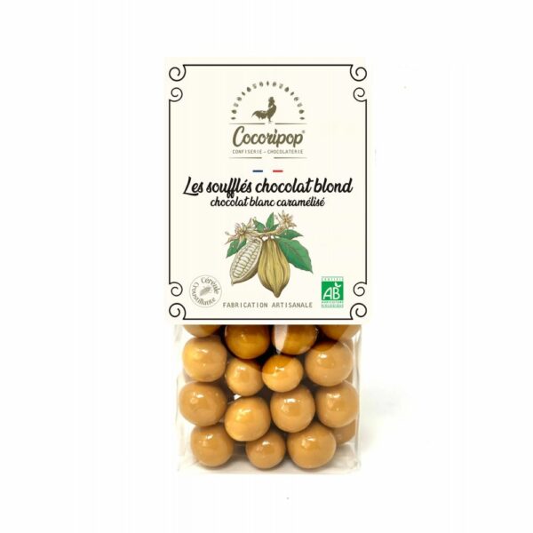 Soufflés chocolat blond (chocolat blanc caramélisé)