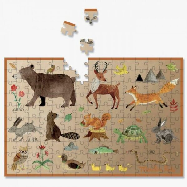 Mini puzzle Dans la forêt (150 pièces) Le jardin du Moulin