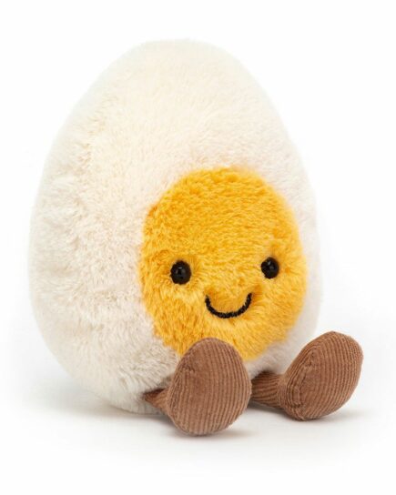 Peluche oeuf assis