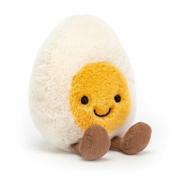 Peluche oeuf assis