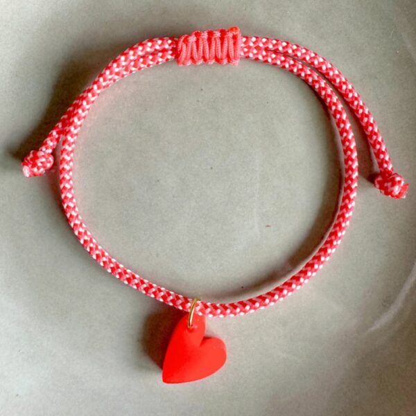Bracelet Lume Charms - Cœur Néon Rouge