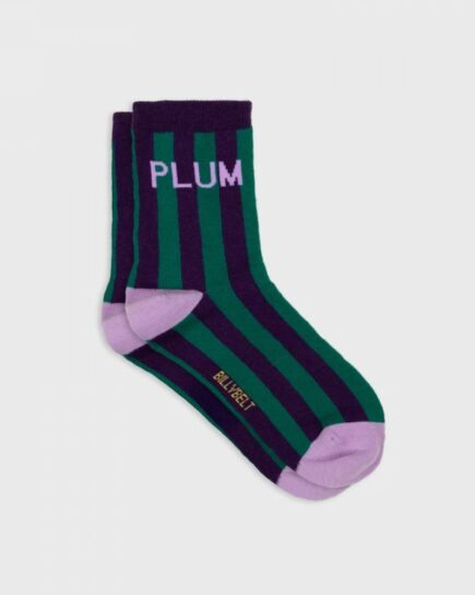 Chaussettes rayées - Plum
