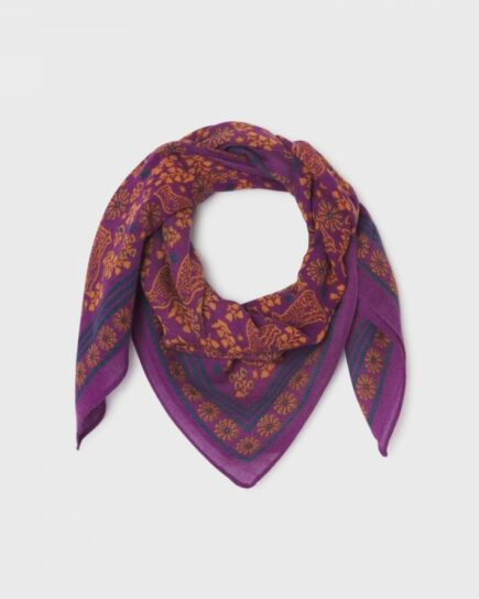 Foulard en 100% laine Constance - Plum
