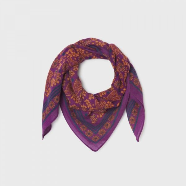 Foulard en 100% laine Constance - Plum