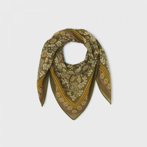 Foulard en 100% laine Constance - Kaki