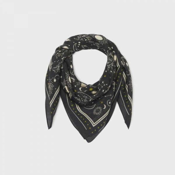 Foulard en 100% laine Madeleine - Noir