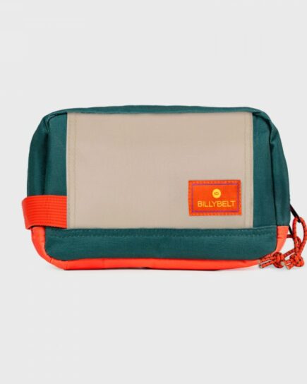 Trousse de toilette Vert et rose clair - 100% polyester recyclé