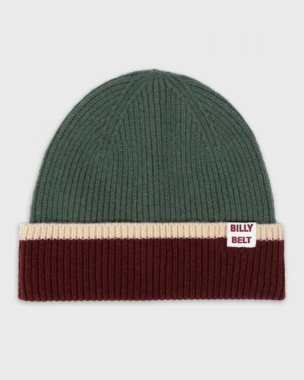 Bonnet en laine - Kaki, bordeaux et beige