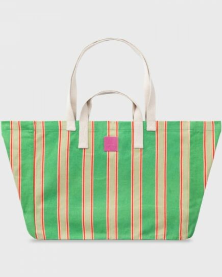 Sac cabas - Rayé vert