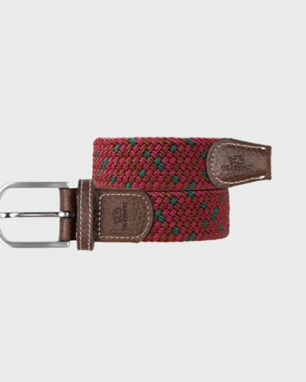 Ceinture Pékin multicolore tressée élastique