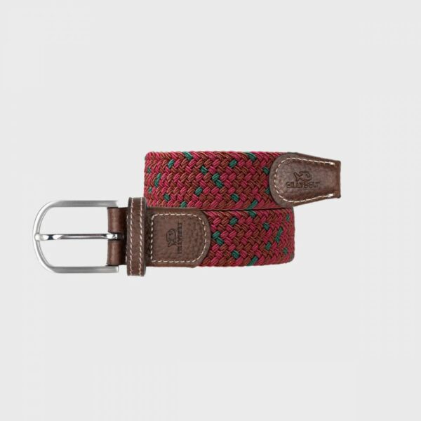 Ceinture Pékin multicolore tressée élastique