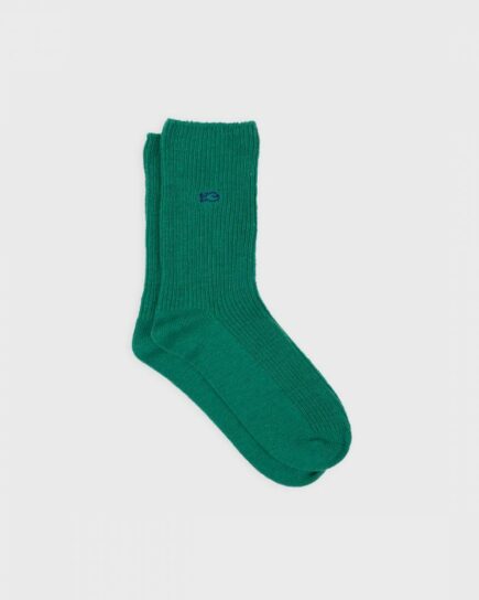Chaussettes en laine avec angora - Vert