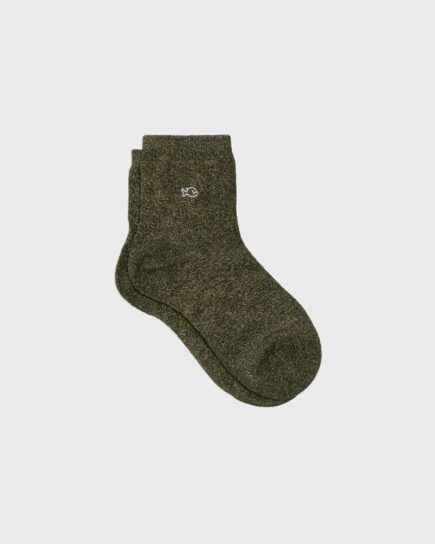 Chaussettes unies pailletées - Kaki