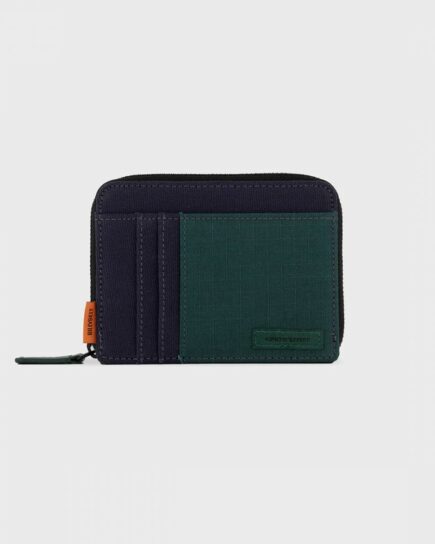 Portefeuille - Marine et vert