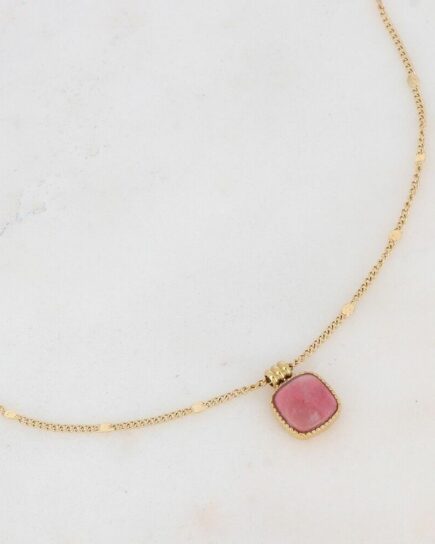 Collier Chloefina - rhodonite