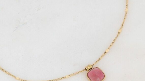 Collier Chloefina - rhodonite