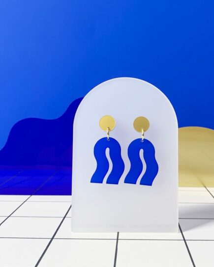 Boucles d'oreille Bleu Spectral