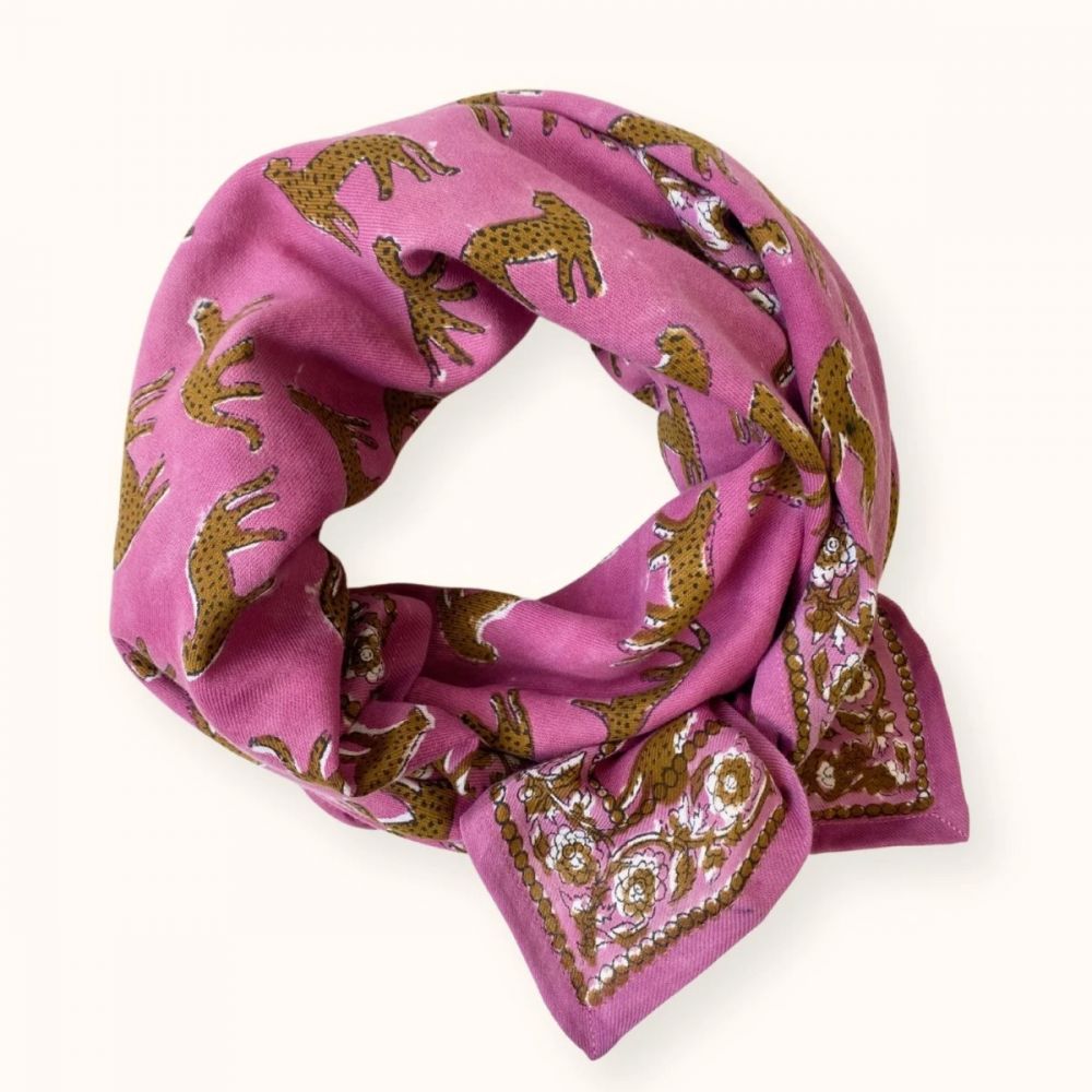 Big Foulard Latika Bengale - Fuchsia