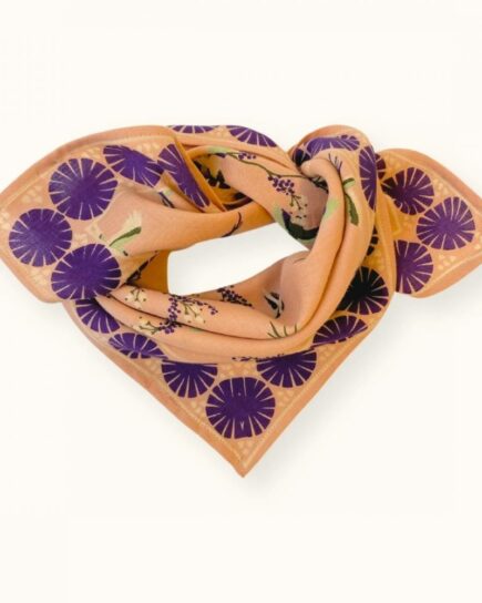 Small Foulard Manika "Cerisier" - Blush