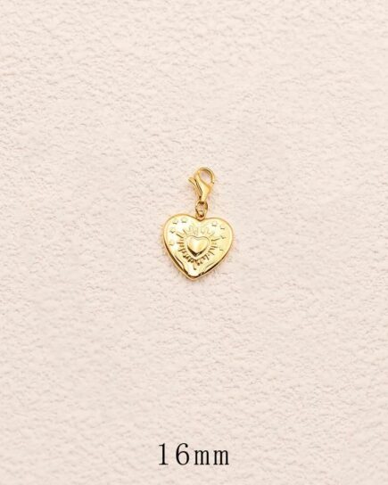 Charm - coeur, étoiles et soleil