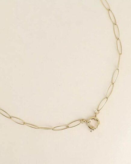 Collier Maxiline - maillons ovales, idéal pour charms