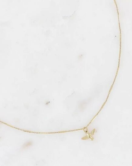Collier - petit oiseau en acier inoxydable