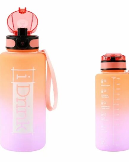 Gourde Tritan 1500 ml orange et lilas