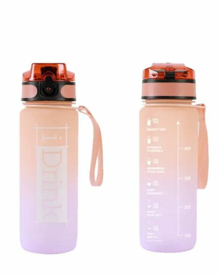 Gourde Tritan 750 ml orange et lilas