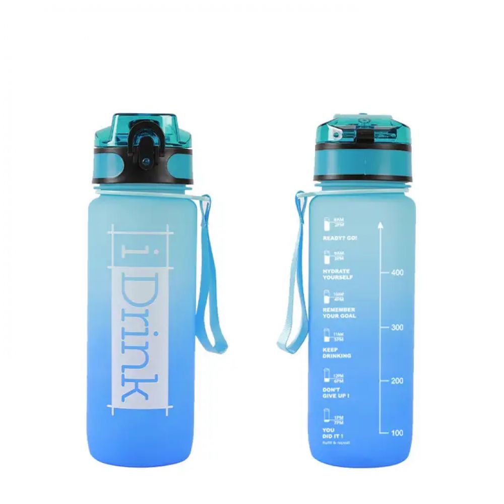 Gourde Tritan 750 ml bleu clair et bleu