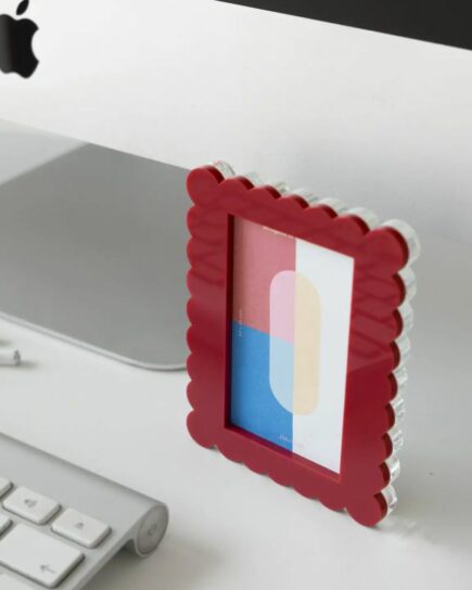 Mini Cadre photo Vagues bourgogne