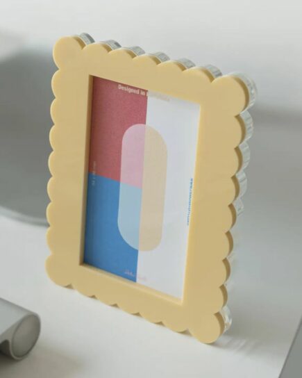 Mini Cadre photo Vagues beige