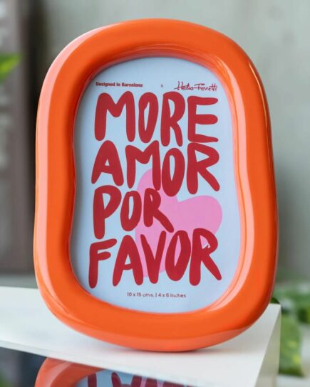 Cadre photo orange brillant