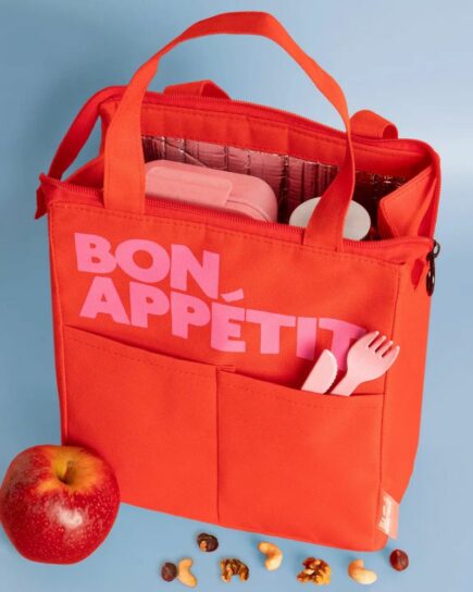 Sac à lunch isothermique rouge bon appétit