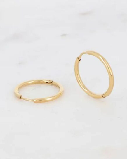 Créoles lockers 2,2 cm - Doré