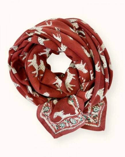 Big Foulard Latika "Latika" - Bengale Fire