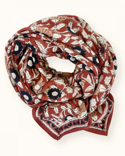 Big Foulard "Latika" - Coeur Fire