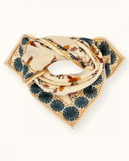 Small Foulard "Manika" - Cerisier Macadamia