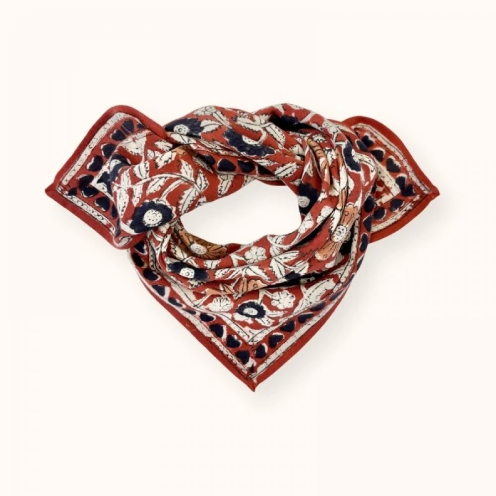 Small Foulard "Manika" - Coeur Fire