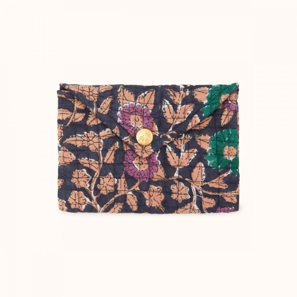 Pochette "Ravi" - Coeur Navy Forest