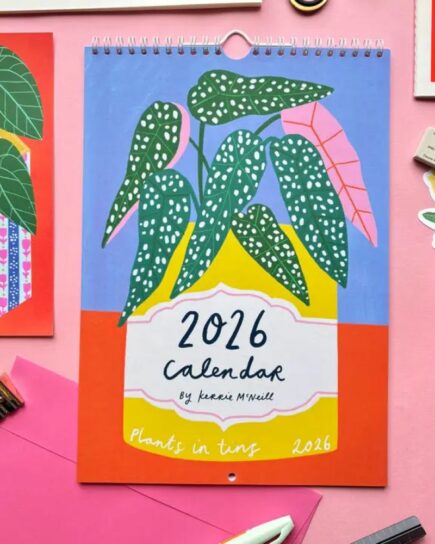 Calendrier illustré 2026 | Plantes en boîtes 2026 Calendrier