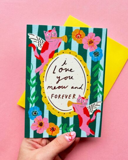Carte double - Je t'aime miaou