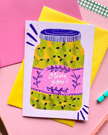 Carte double - Olive toi !